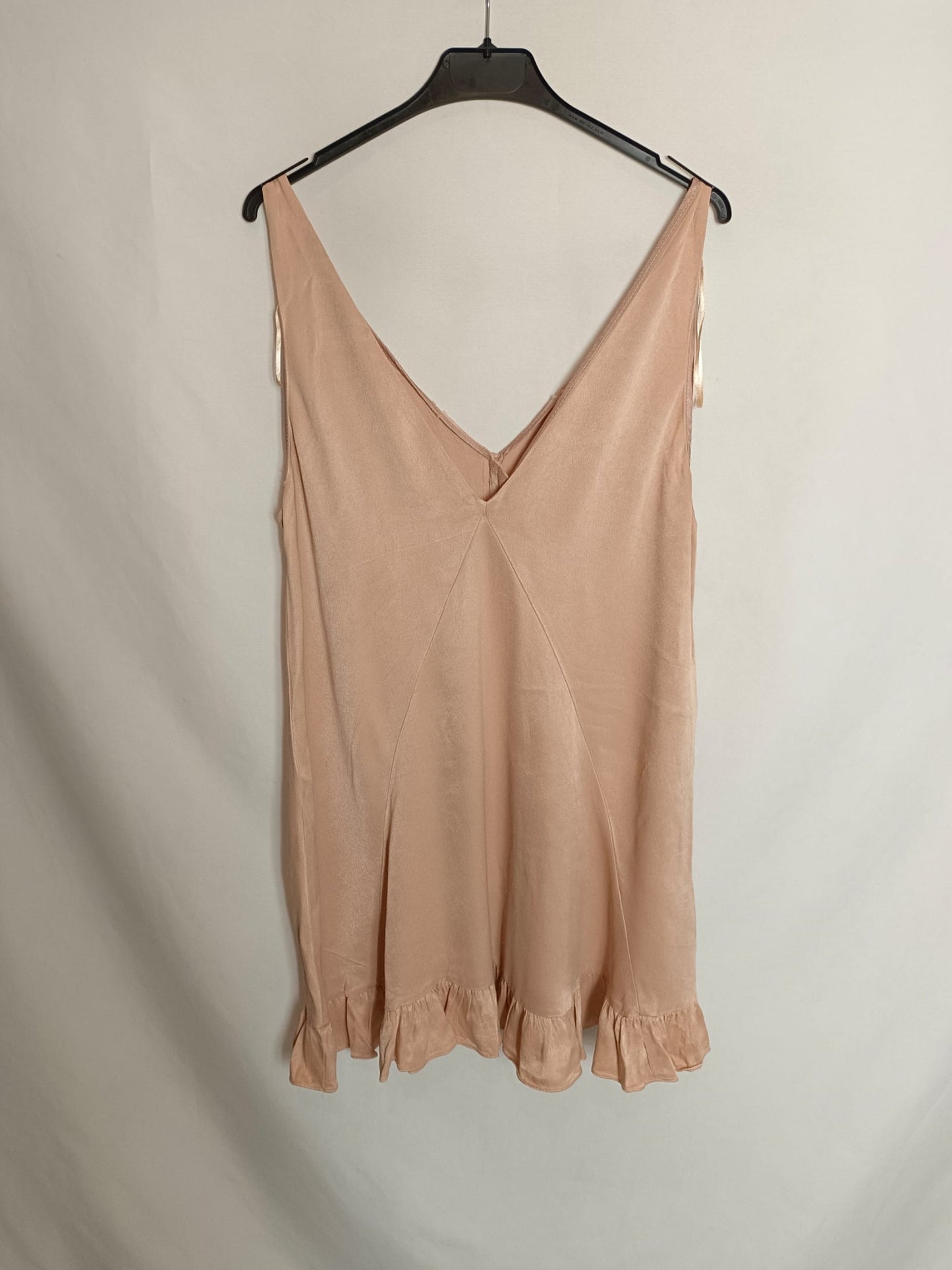 ZARA. Pink satin dress TM 