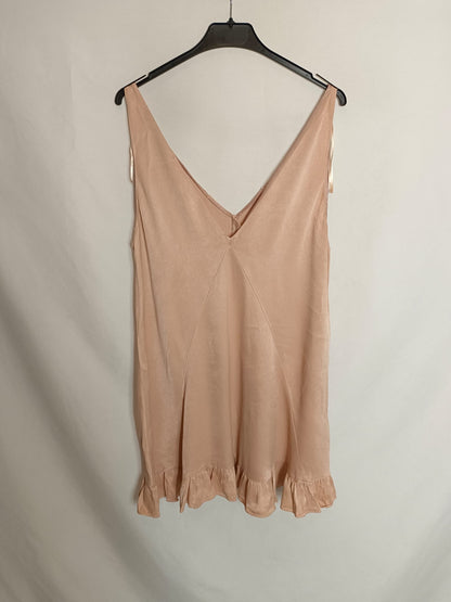 ZARA. Pink satin dress TM 