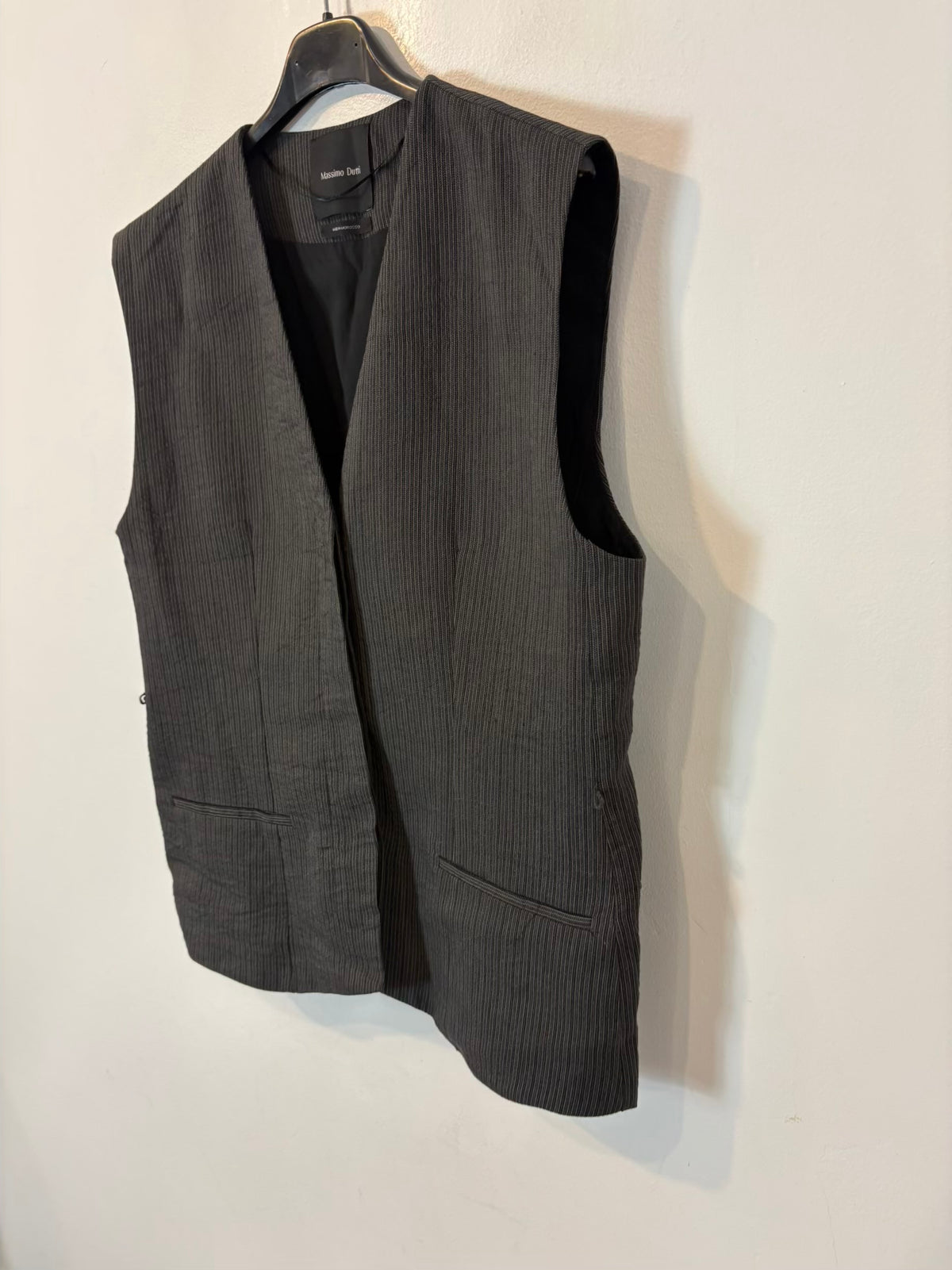 MASSIMO DUTTI. Conjunto gris marengo textura