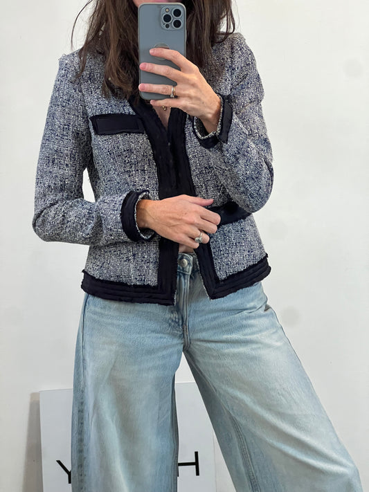 MICHAEL KORS. Chaqueta tweed tonso azules