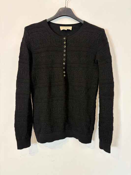 SÉZANE. Jersey negro detalle botones