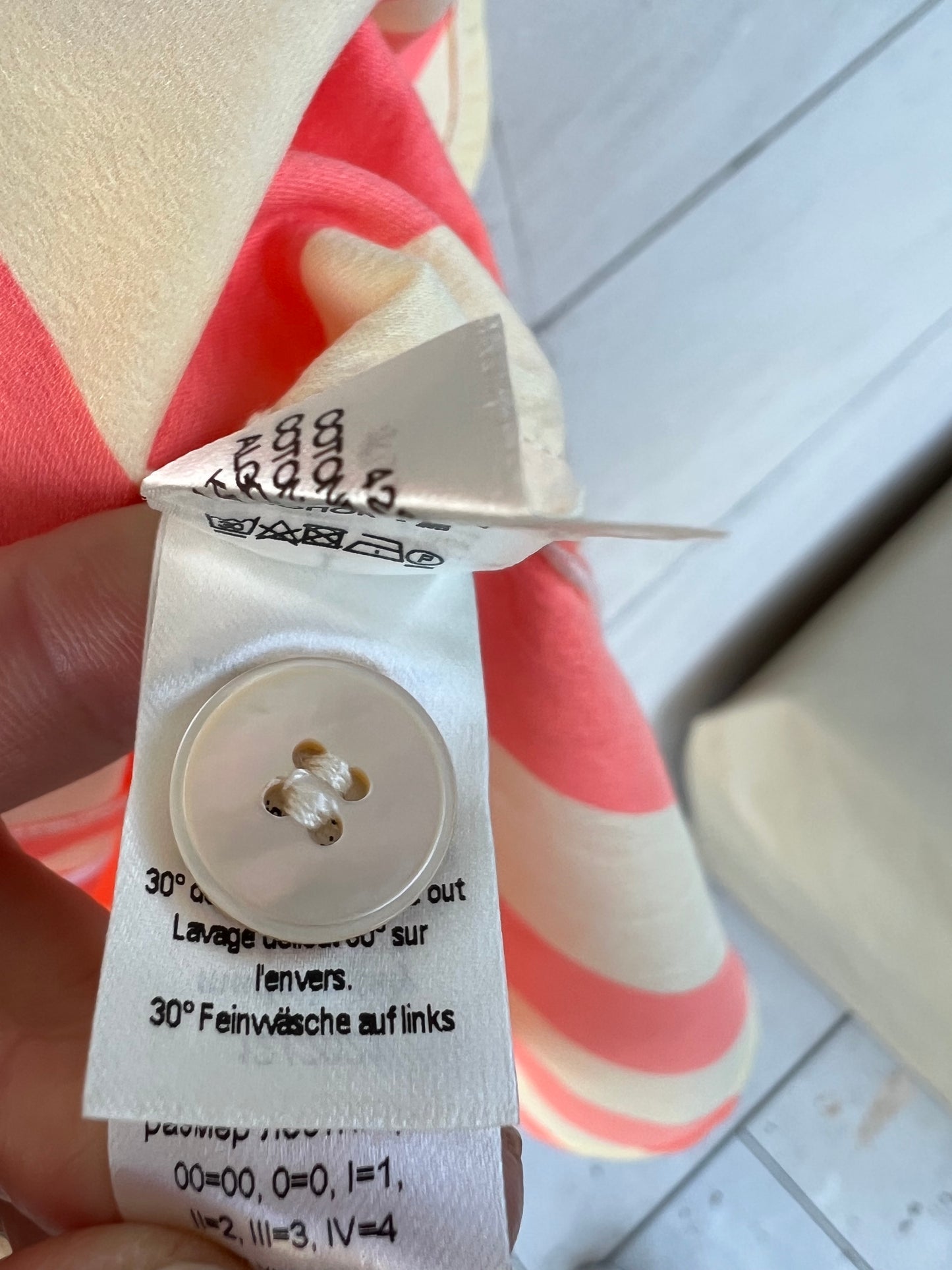 FORTE FORTE. Camisa rayas bicolor iniciales. T 1(S)