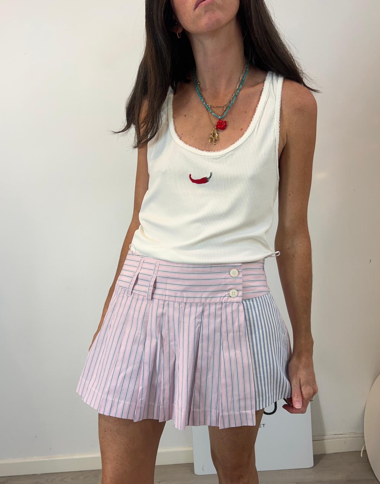 ZARA. Falda/pantalón rayas