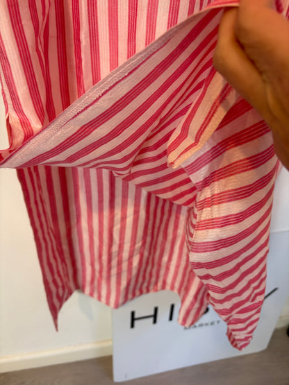 ALEXANDRIA. Vestido kaftán rosa rayas