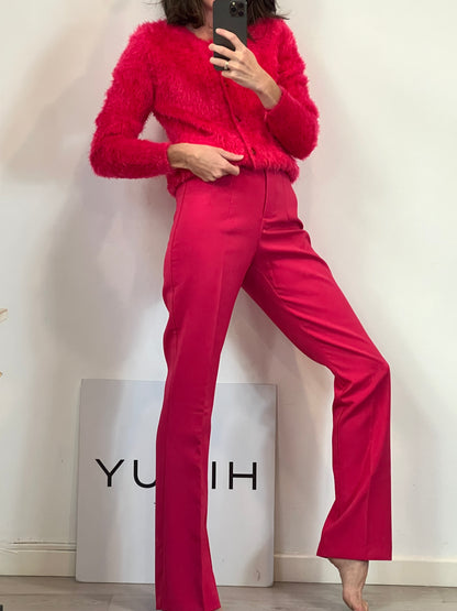 AMEÉ. Sleeveless fringed sweater S.(s)