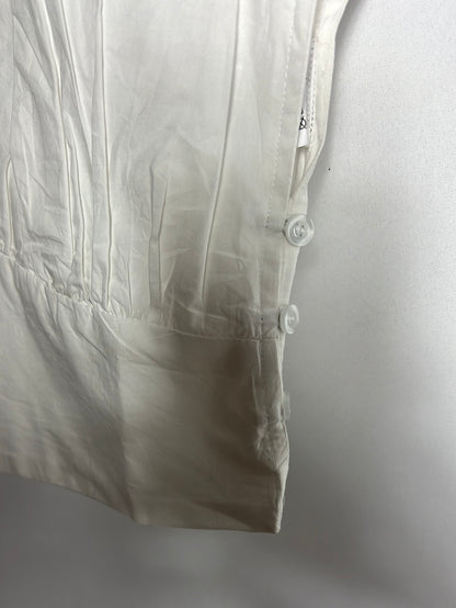 HIGH SPIRITS. Top blanco  fruncido T.36