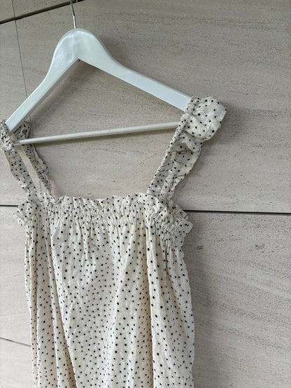 SECOND FEMLE. Vestido midi estampado detalle tirantes