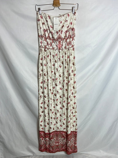 MANGO. Long strapless dress Ts