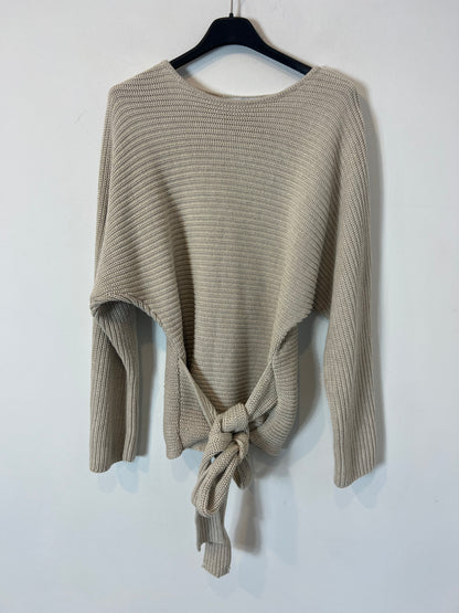 ZARA. Jersey beige lazada. T S