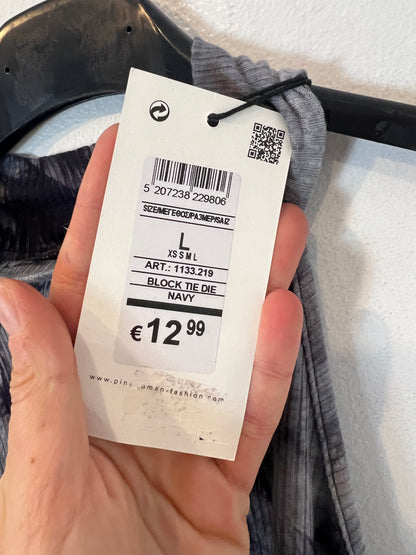 PINK WOMAN. top canalé tie dye T.l