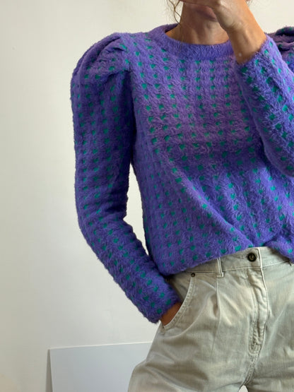 UTERQÜE. Jersey texturas bicolor