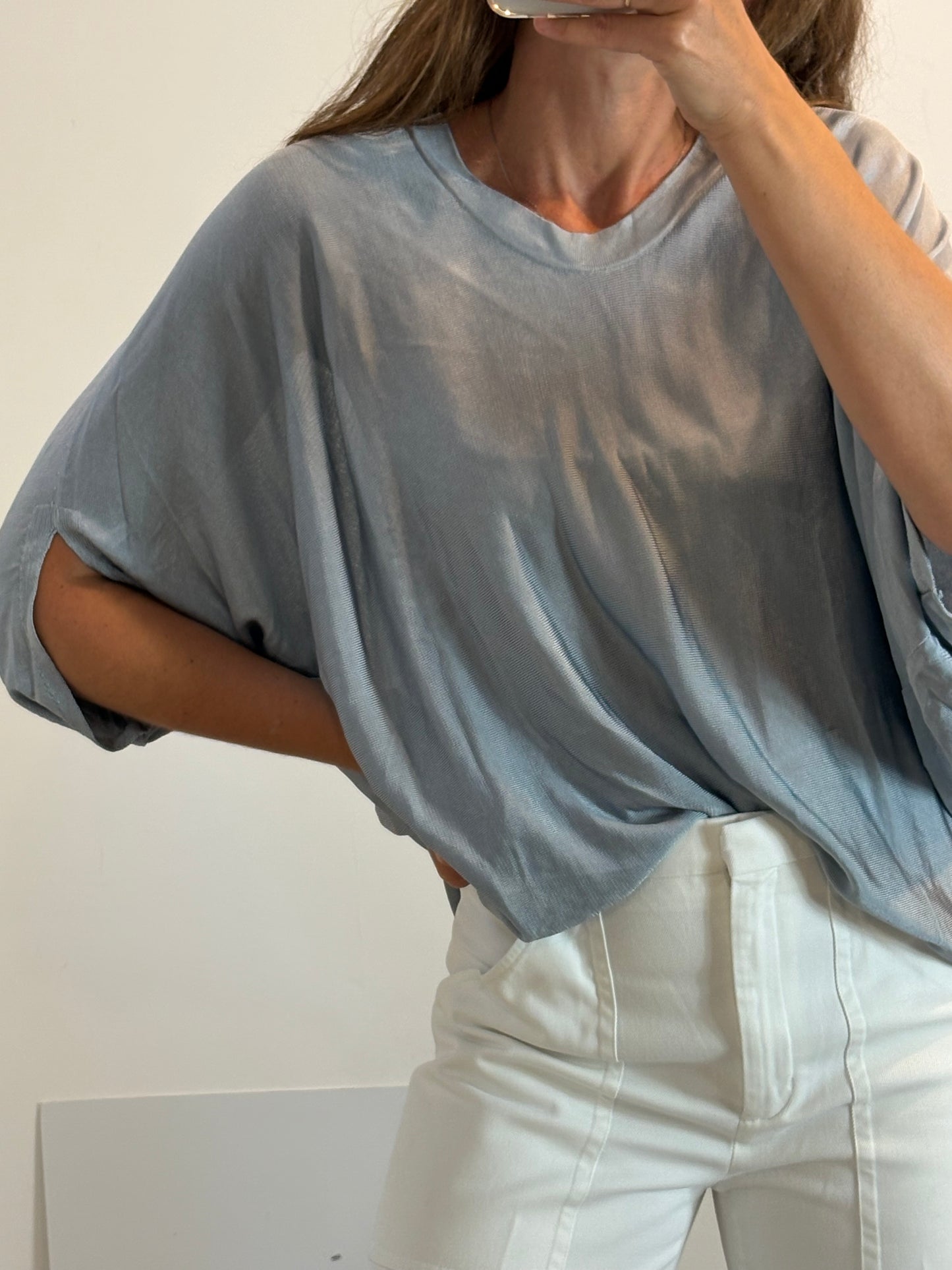 COS. Top punto azules T.l