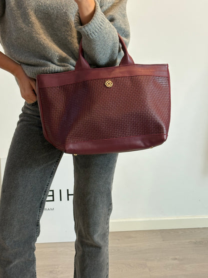 AN AND LEE. Bolso shopper burdeos