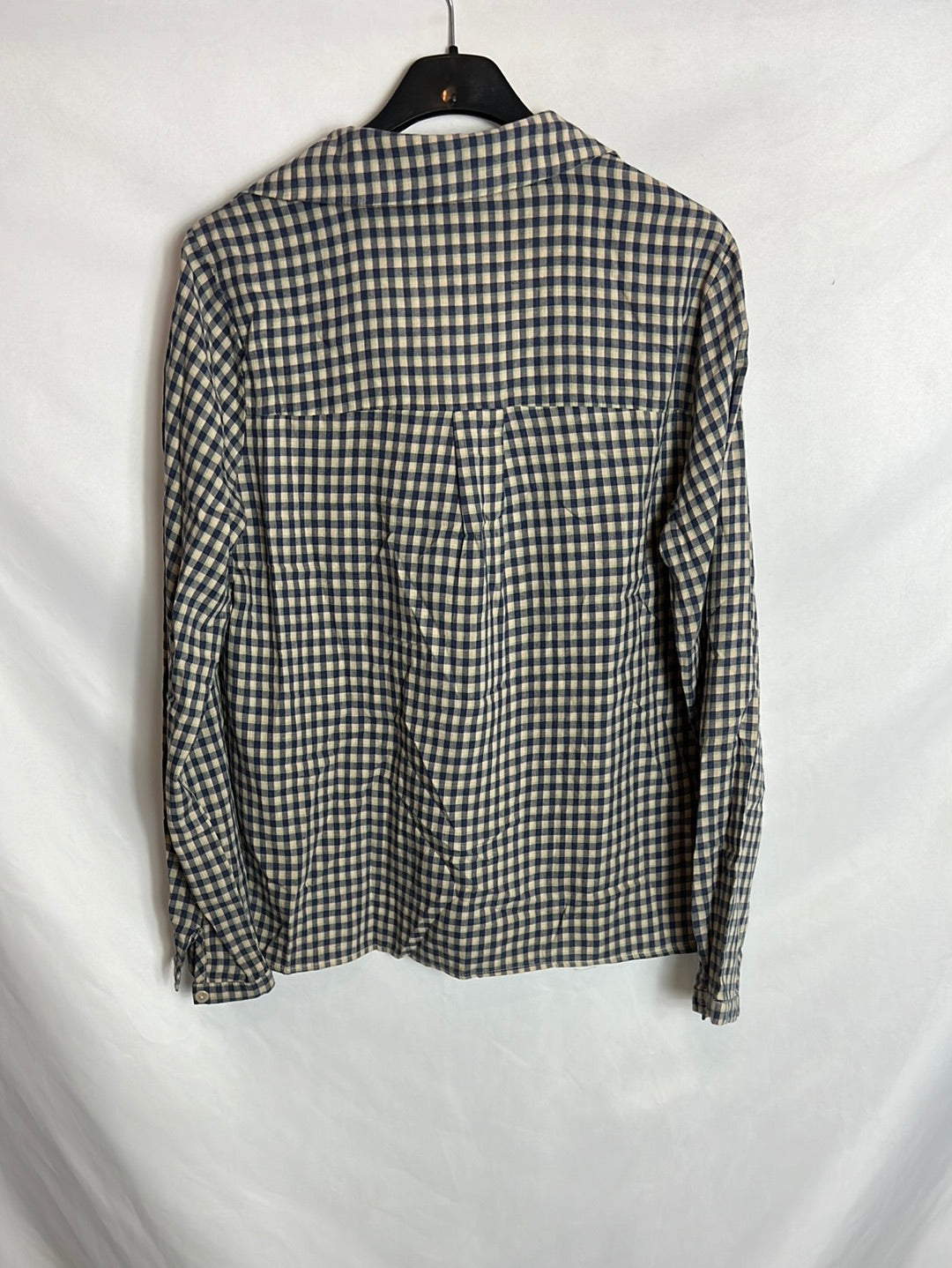 POLIN ET MOI. Blusa cuadros tricolor. TM