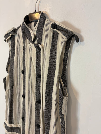 BYAM. Chaleco/vestido rayas lino