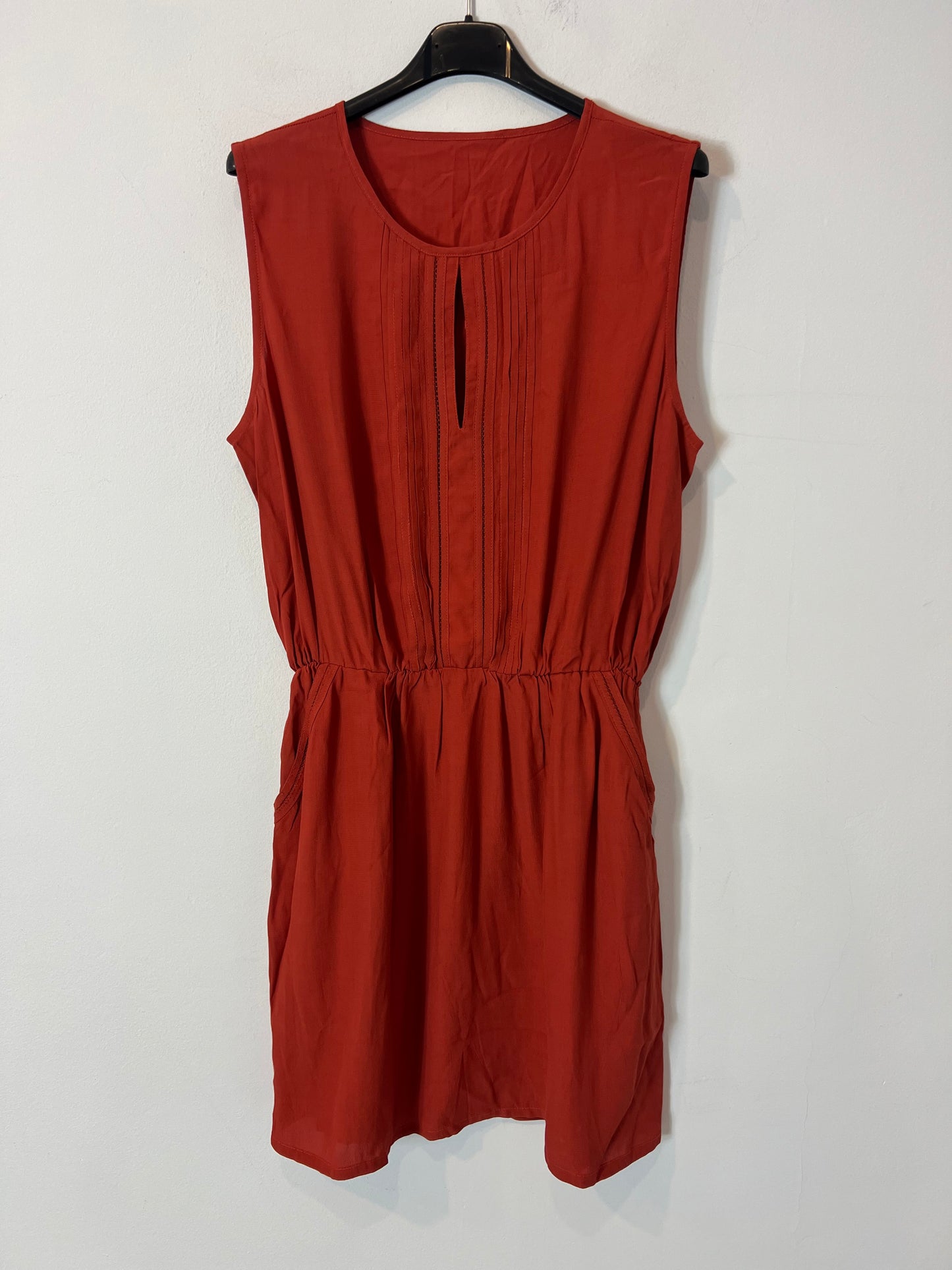 OTRAS. Vestido corto teja fluido  Tu(s)