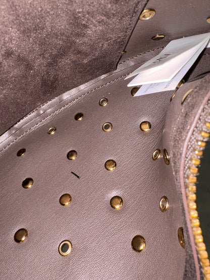 ZARA. Bolso tachas media luna