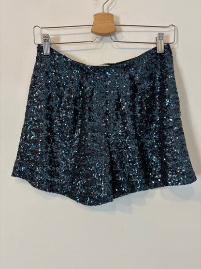 MAJE. Conjunto blazer y short lentejuelas. T S/M