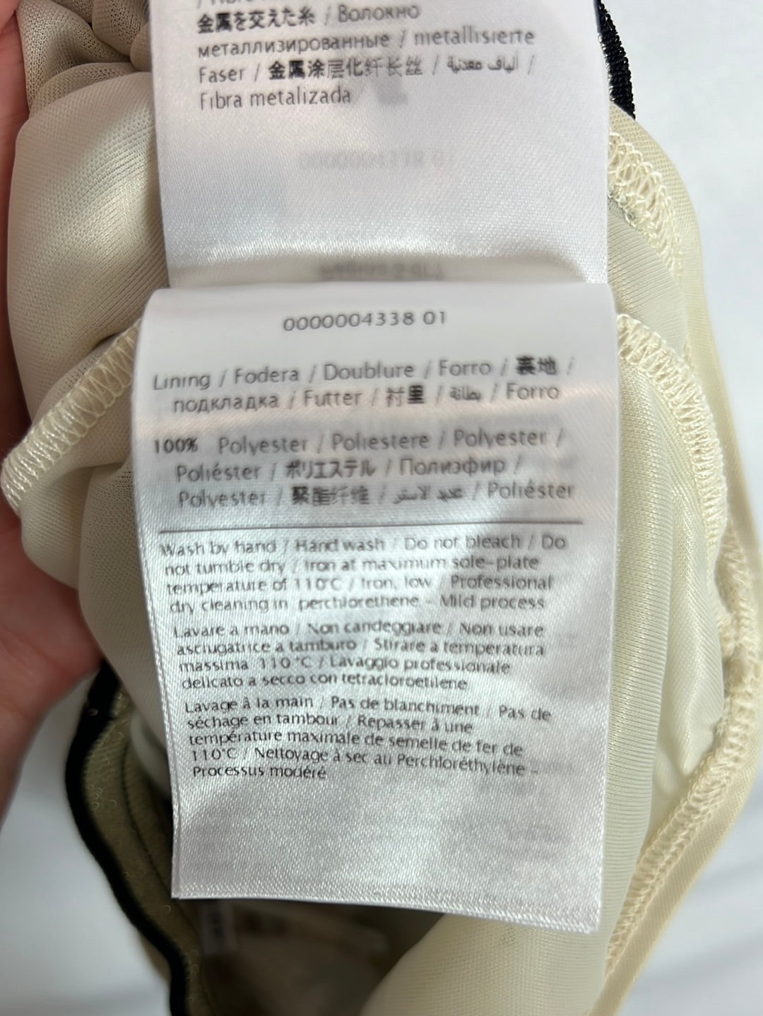 MISSONI. Pantalón hilos dorados zig zag. T 36