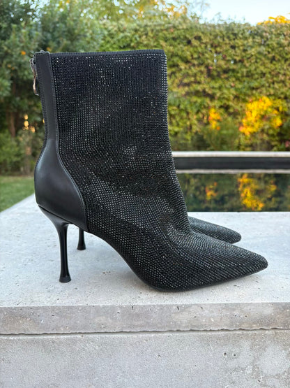 Botines negros textura  T 39