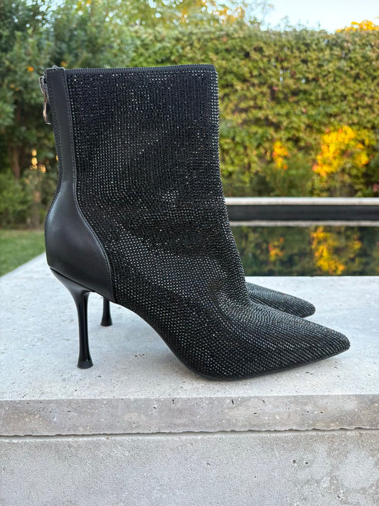 Botines negros textura  T 39
