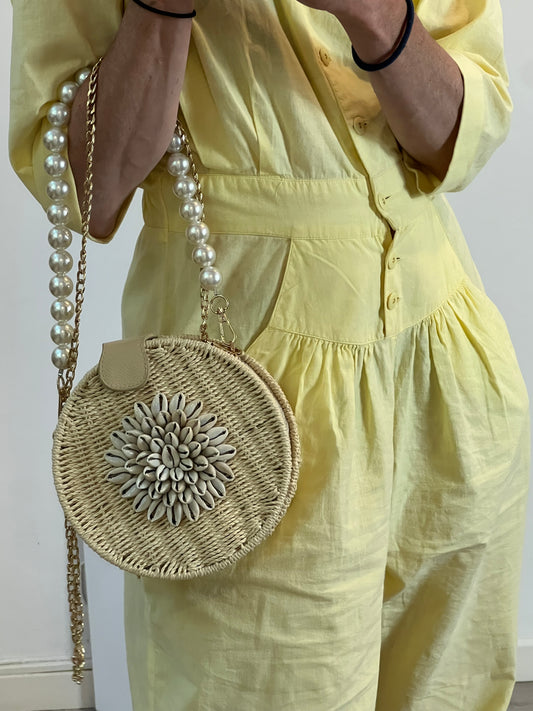 OTRAS. Bolso rafia detalles