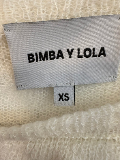 BIMBA Y LOLA. Ecru ruffled sweater. XS