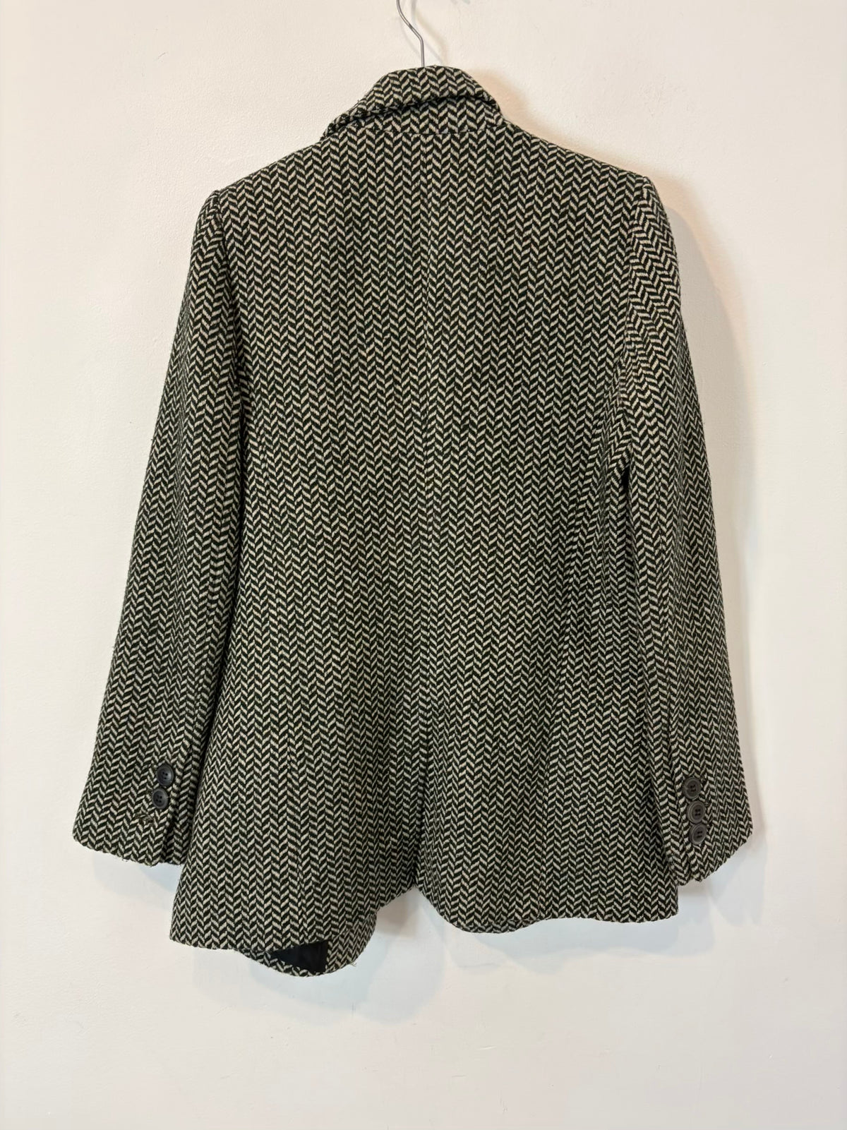 ANINE BING. Blazer jaspeada con lana