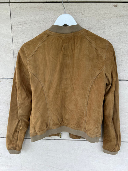 MASSIMO DUTTI. Vintage leather jacket TM (Tara)