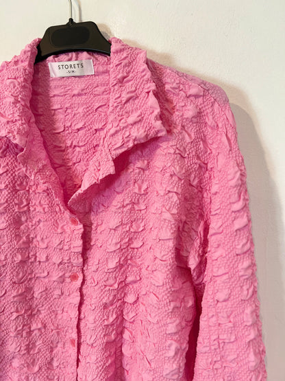 STORETS. Pink Ts/m texture blouse