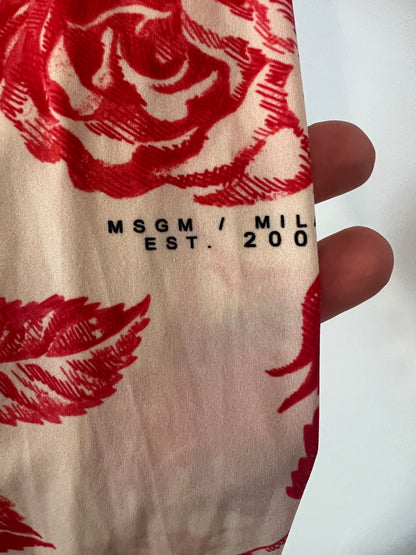 MSGM. Two-tone elastic top. T.S.