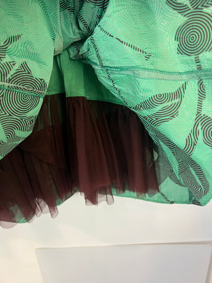 KAVITA BHARTIA. Falda larga detalle abalorios . T M