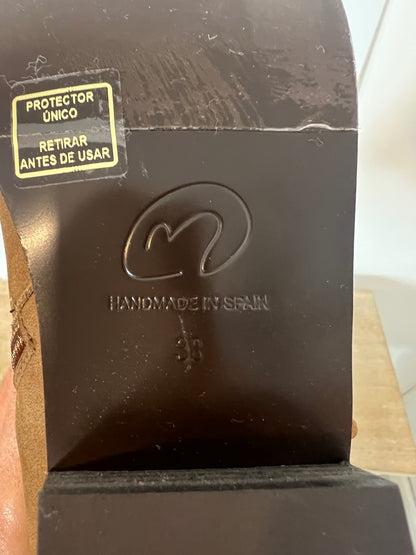 MICUIR. botas camel cowboy T.38