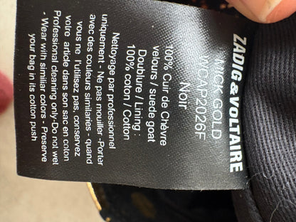 ZADDIG & VOLTAIRE. Bolso tote piel dorados