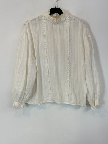 NÍCOLI. Blusa blanca bordados