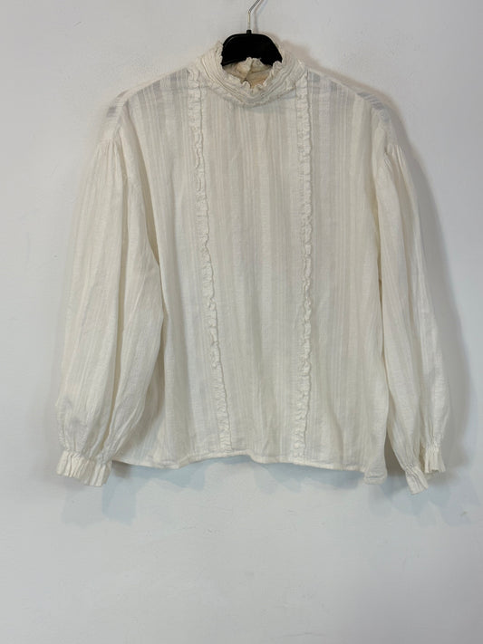 NÍCOLI. Blusa blanca bordados
