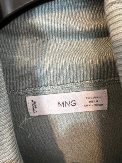 MANGO. Jersey cuello alto azul claro. T L (M)