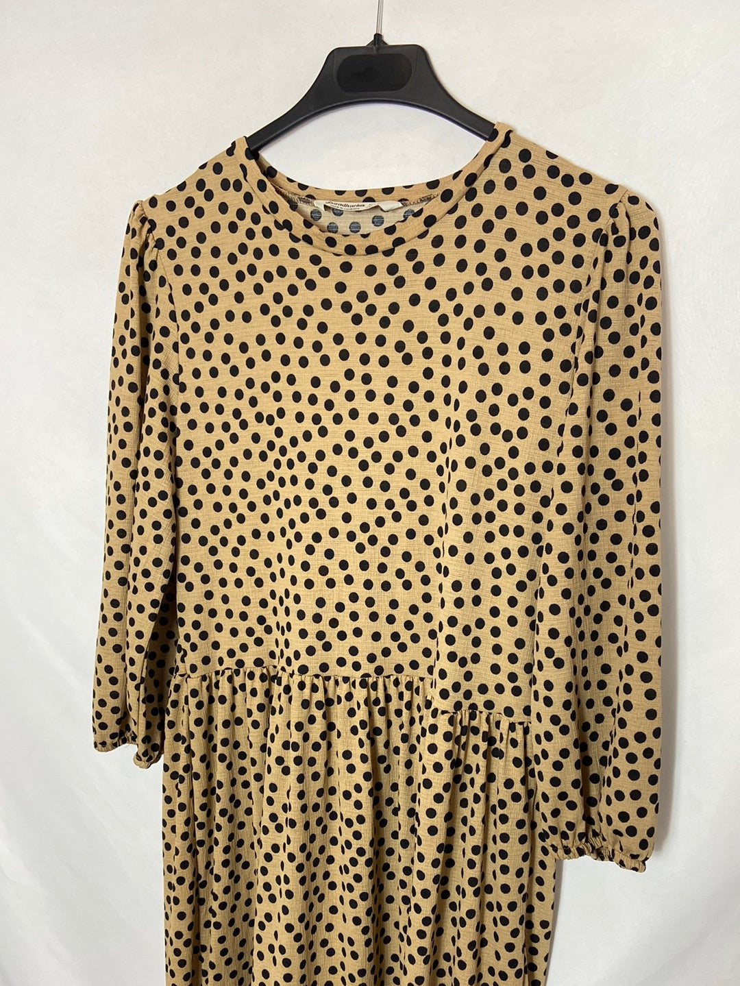 STRADIVARIUS. Vestido largo lunares T.m