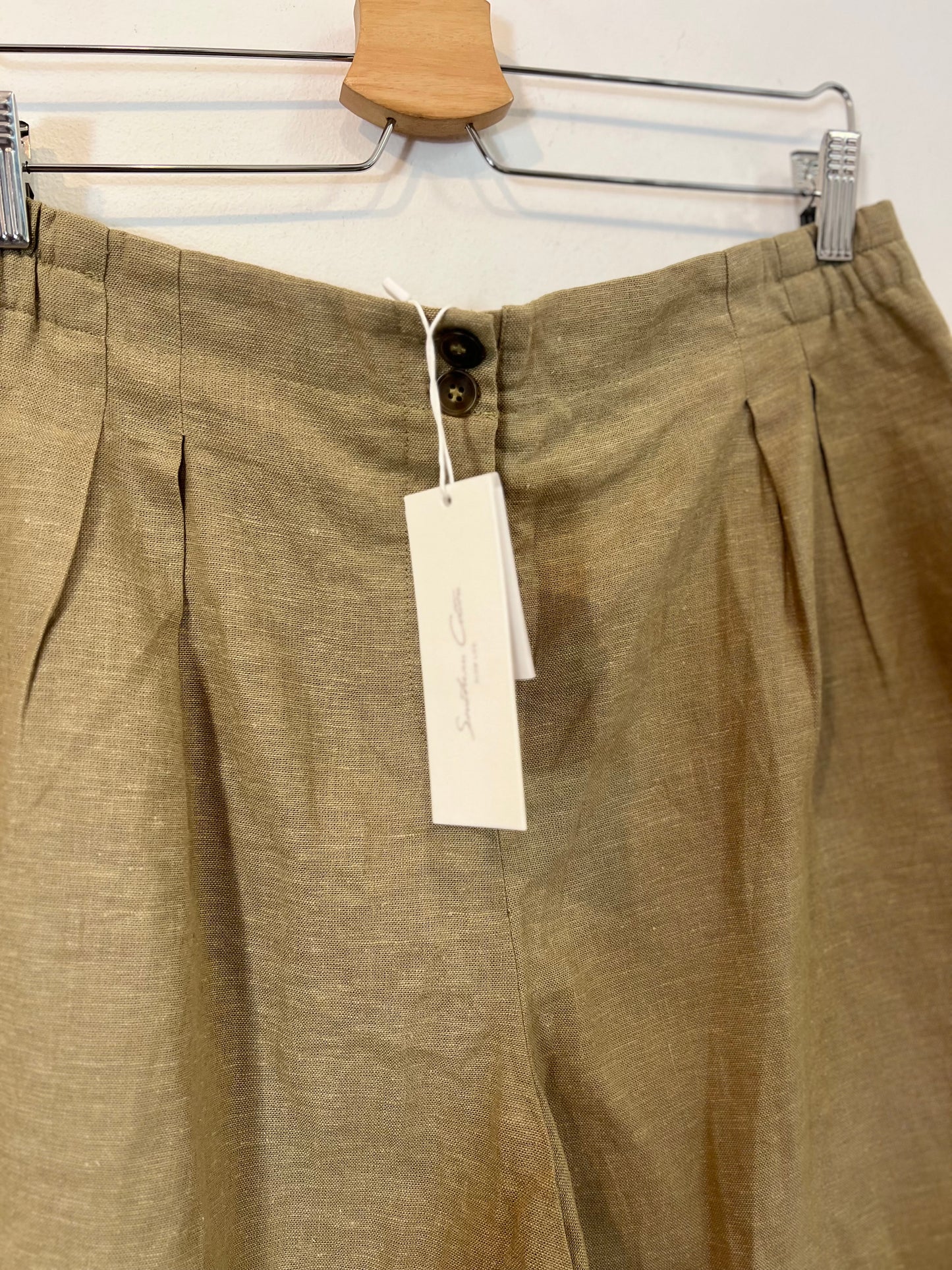 SOUTHERN COTTON. Pantalón fluido lino T.L