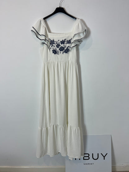 OTRAS. Vestido blanco bordado T.u(s)