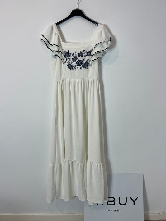 OTRAS. Vestido blanco bordado T.u(s)