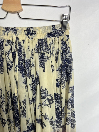 FORTE FORTE. Falda midi vuelo estampada. T 0(xs/s)