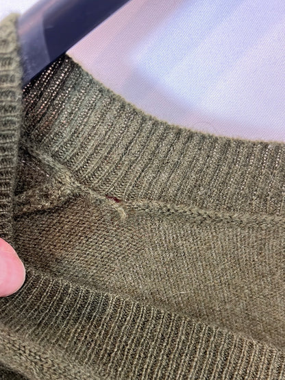 J. CREW. Green cashmere sweater. T XXS