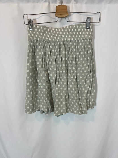 ZARA. Short polka dot flared skirt. XS