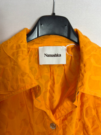 NANUSHKA. Blusa textura estilo vintage. T M/L