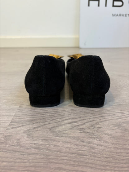 ZARA. Bailarina en ante negro