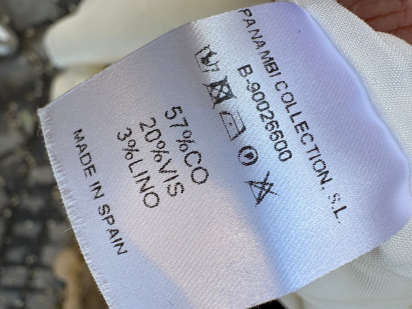 PANAMBI. Vestido midi blanco lazada