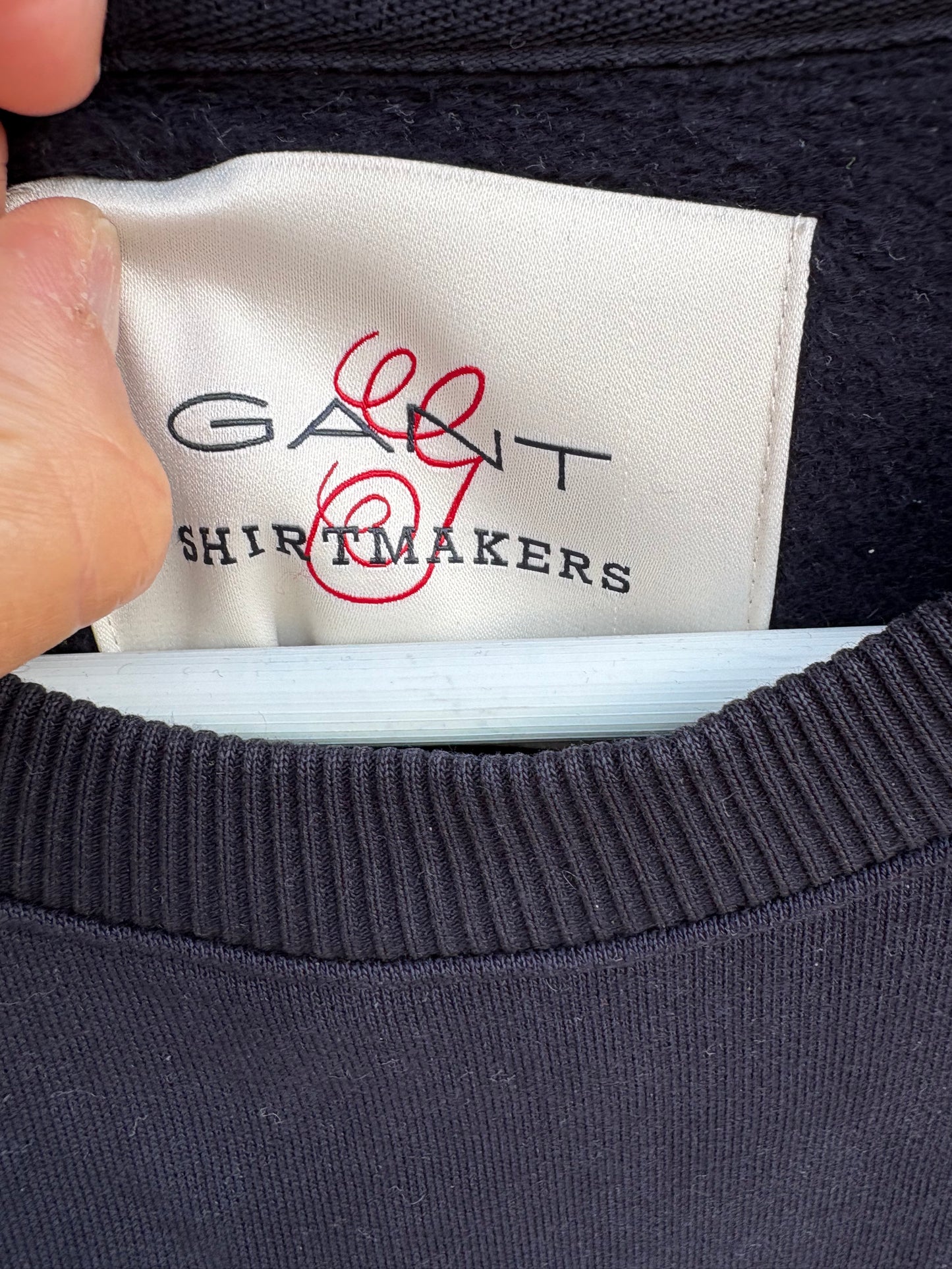 GANT. Sudadera azul logo. T M