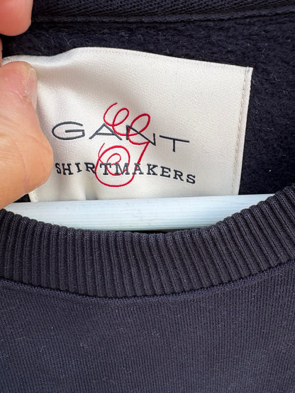 GANT. Sudadera azul logo. T M