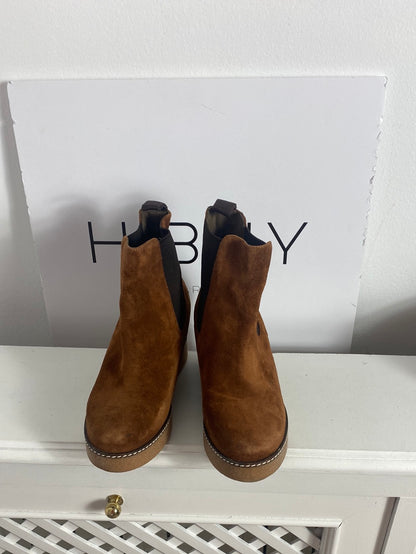 PEDRO MIRALLES. Botas piel marrones T.37